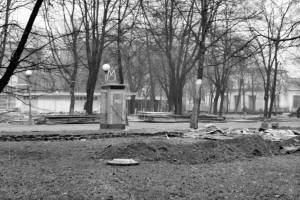 Budka MO z neonem, Poznań